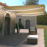 Manual Retractable Awning With Led