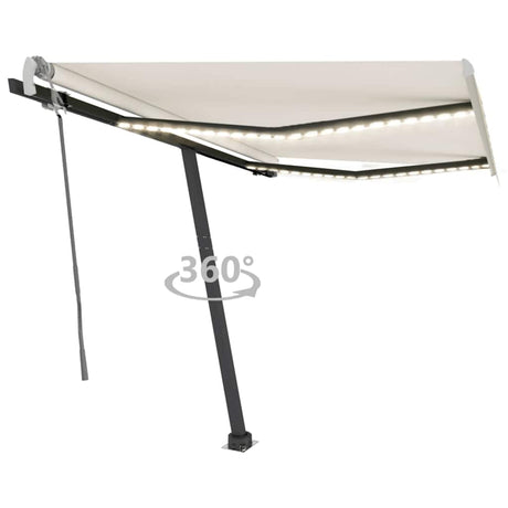 Manual Retractable Awning With Led