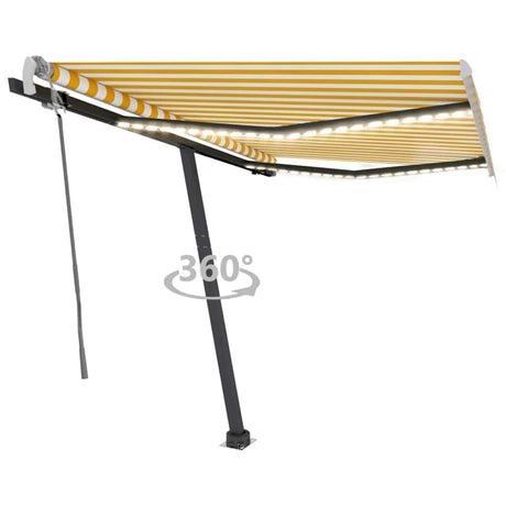 Manual Retractable Awning With Led