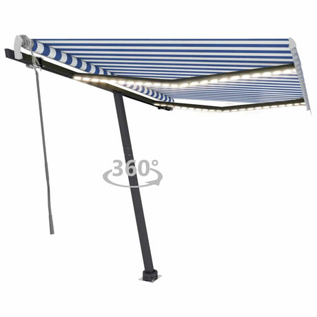 Manual Retractable Awning With Led