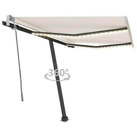Manual Retractable Awning With Led