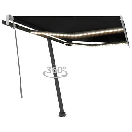 Manual Retractable Awning With Led