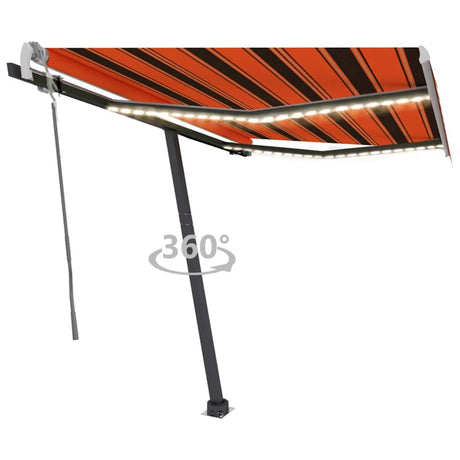 Manual Retractable Awning With Led