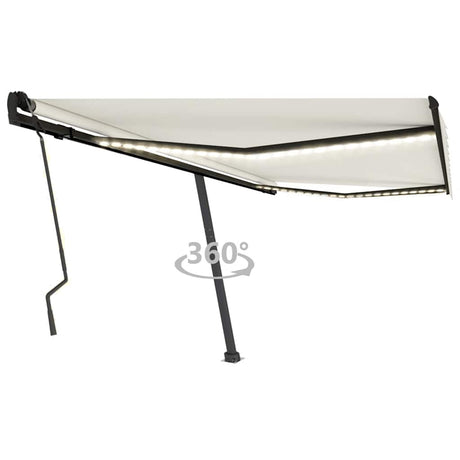 Manual Retractable Awning With Led