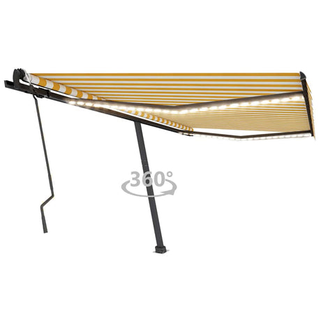 Manual Retractable Awning With Led