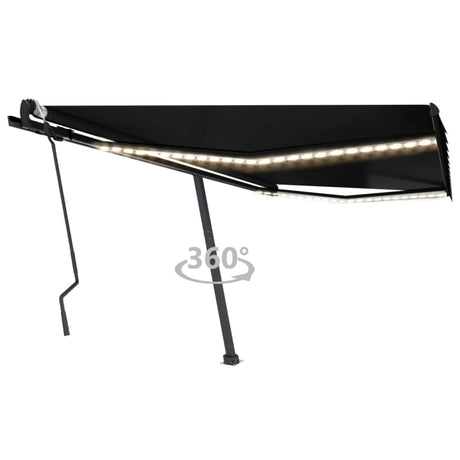 Manual Retractable Awning With Led