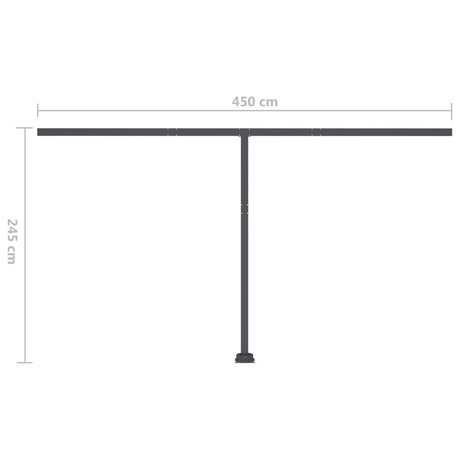 Freestanding Manual Retractable Awning