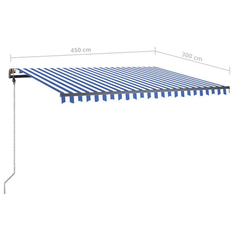 Manual Retractable Awning With Led