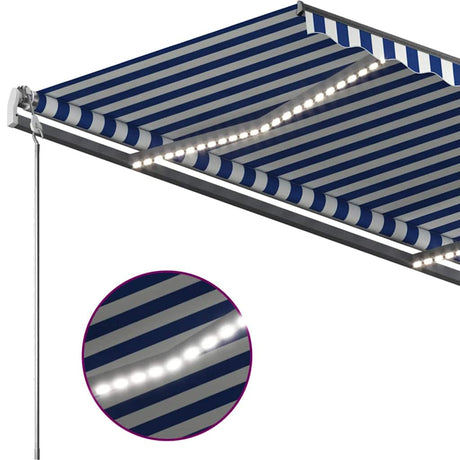 Manual Retractable Awning With Led