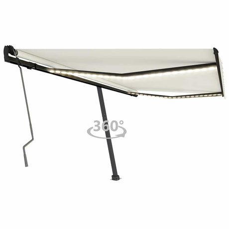 Manual Retractable Awning With Led