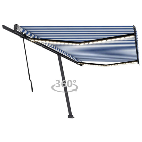 Manual Retractable Awning With Led
