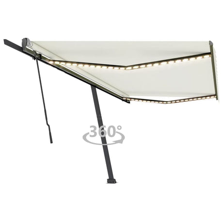 Manual Retractable Awning With Led