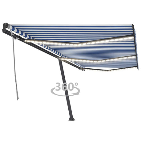 Manual Retractable Awning With Led