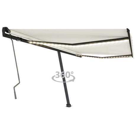 Manual Retractable Awning With Led
