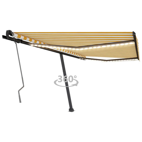 Manual Retractable Awning With Led