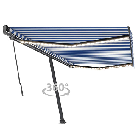 Manual Retractable Awning With Led