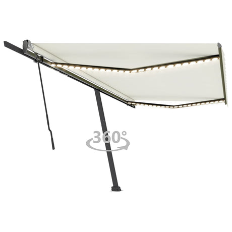 Manual Retractable Awning With Led