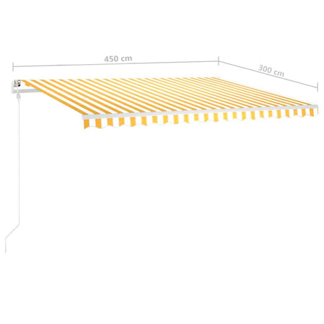 Manual Retractable Awning With Posts