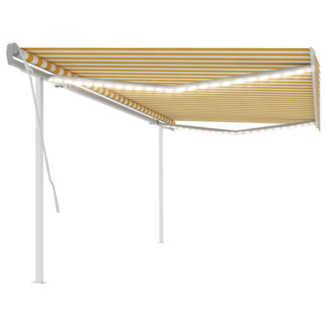 Manual Retractable Awning With Led