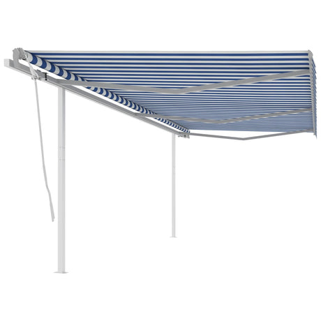 Manual Retractable Awning With Posts