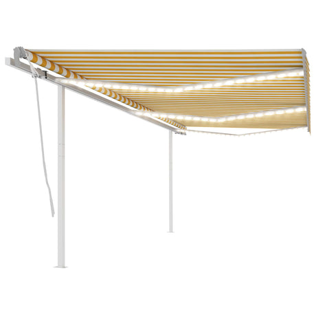 Manual Retractable Awning With Led