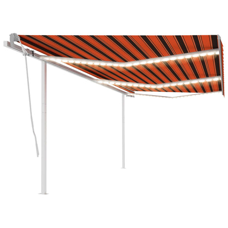 Manual Retractable Awning With Led