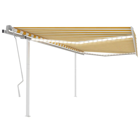Manual Retractable Awning With Led