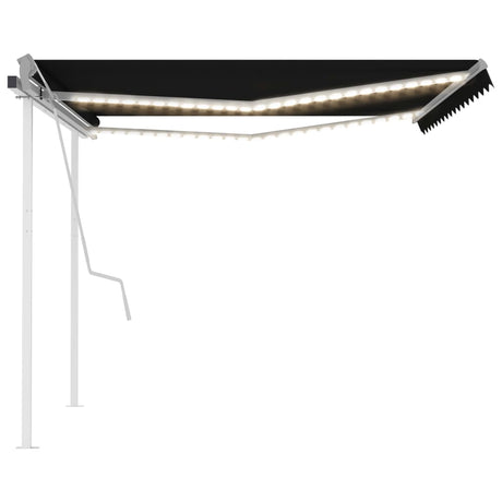 Manual Retractable Awning With Led