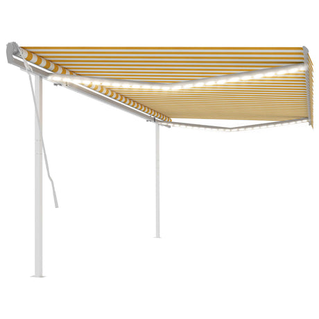Manual Retractable Awning With Led