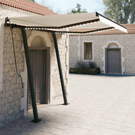 Manual Retractable Awning With Led
