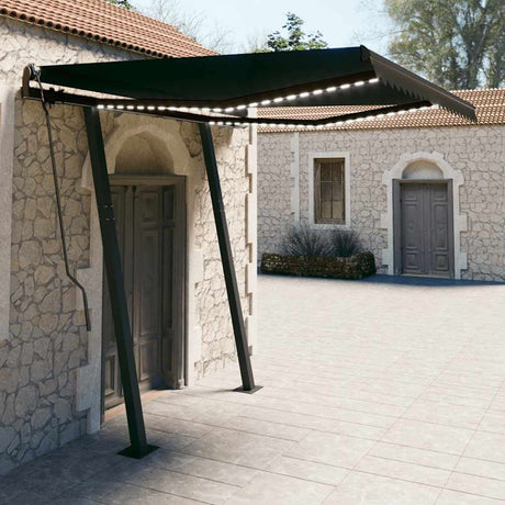Manual Retractable Awning With Led