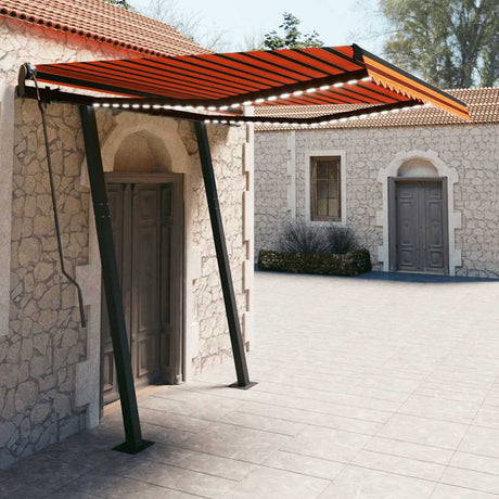 Manual Retractable Awning With Led
