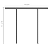 Manual Retractable Awning With Posts Orange And Brown