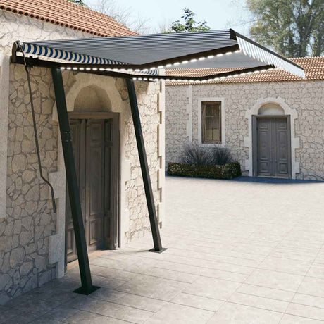 Manual Retractable Awning With Led