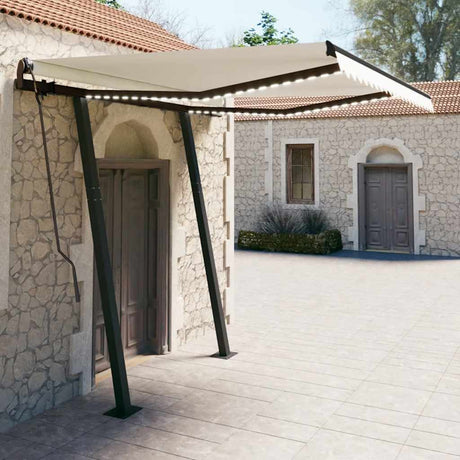 Manual Retractable Awning With Led