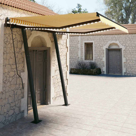 Manual Retractable Awning With Led