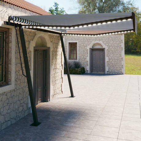 Manual Retractable Awning With Led