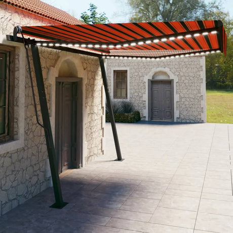 Manual Retractable Awning With Led