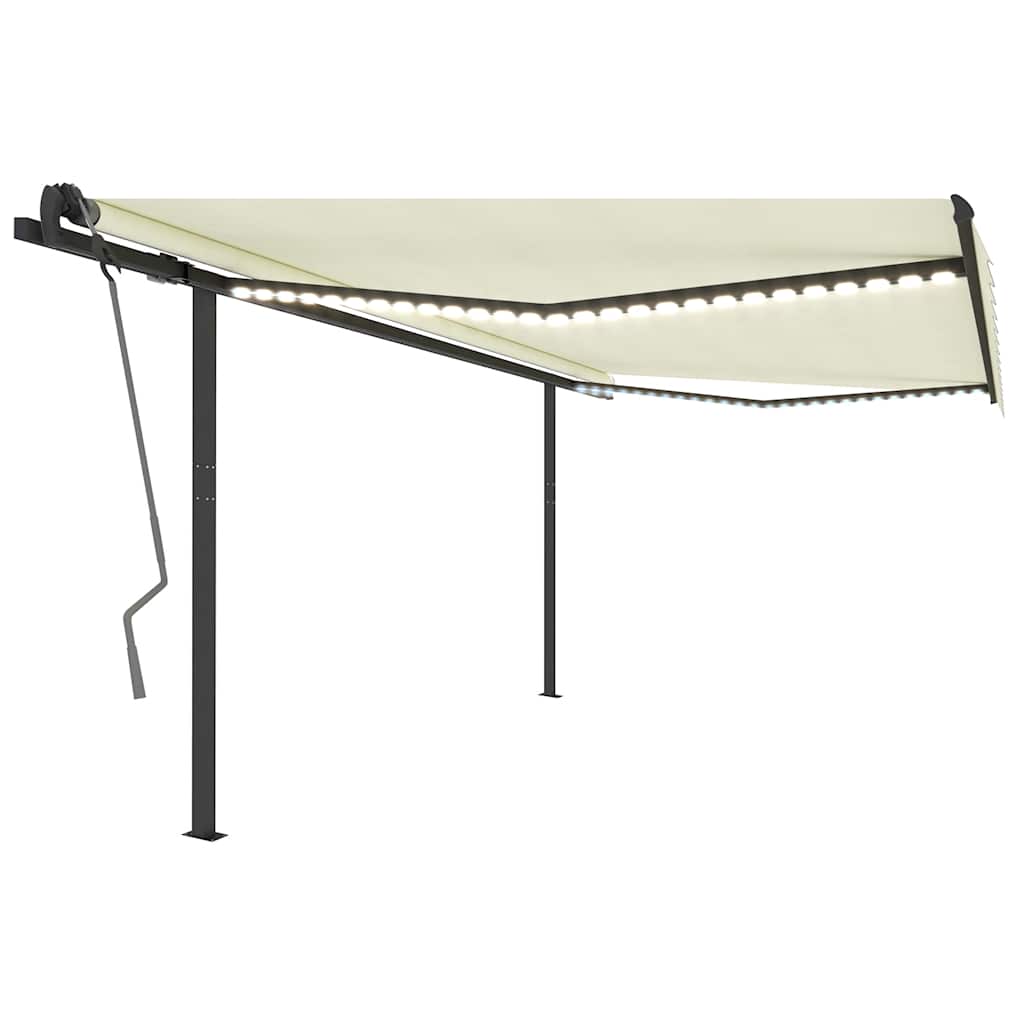Manual Retractable Awning With Led