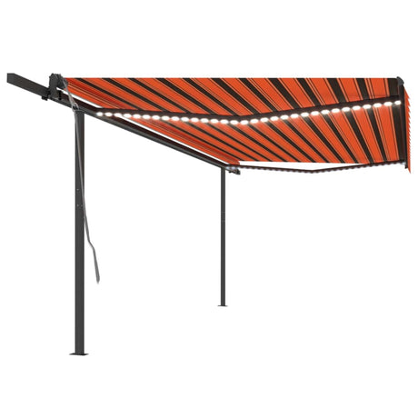 Manual Retractable Awning With Led