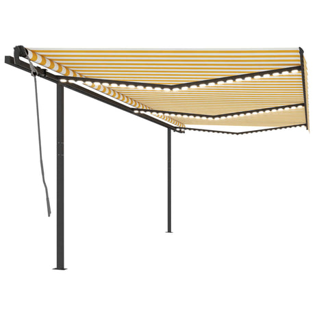 Manual Retractable Awning With Led