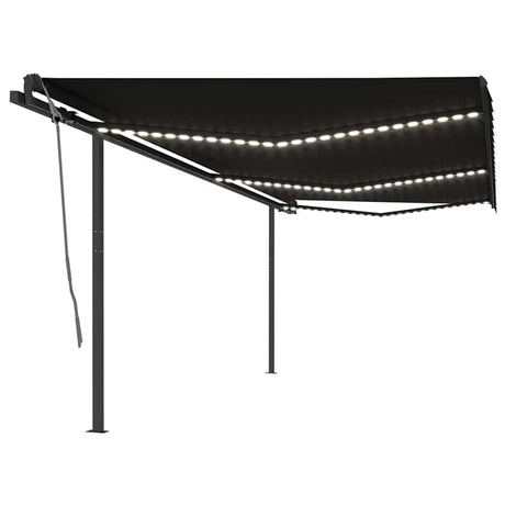 Manual Retractable Awning With Led