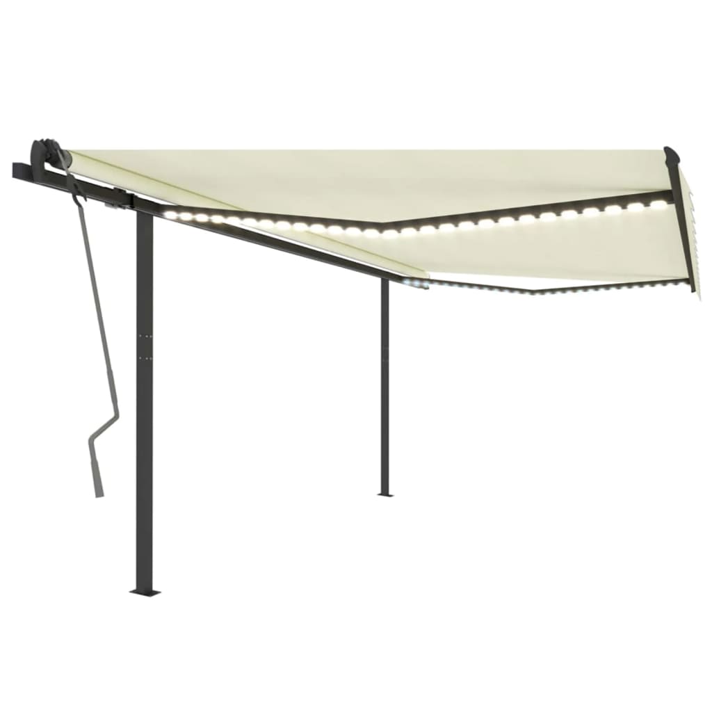 Manual Retractable Awning With Led