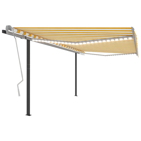 Manual Retractable Awning With Led