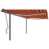 Manual Retractable Awning With Led