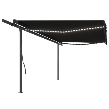 Manual Retractable Awning With Led