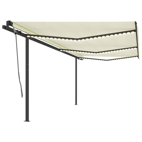 Manual Retractable Awning With Led