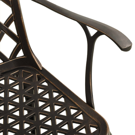 3 Piece Bistro Set Cast Aluminium