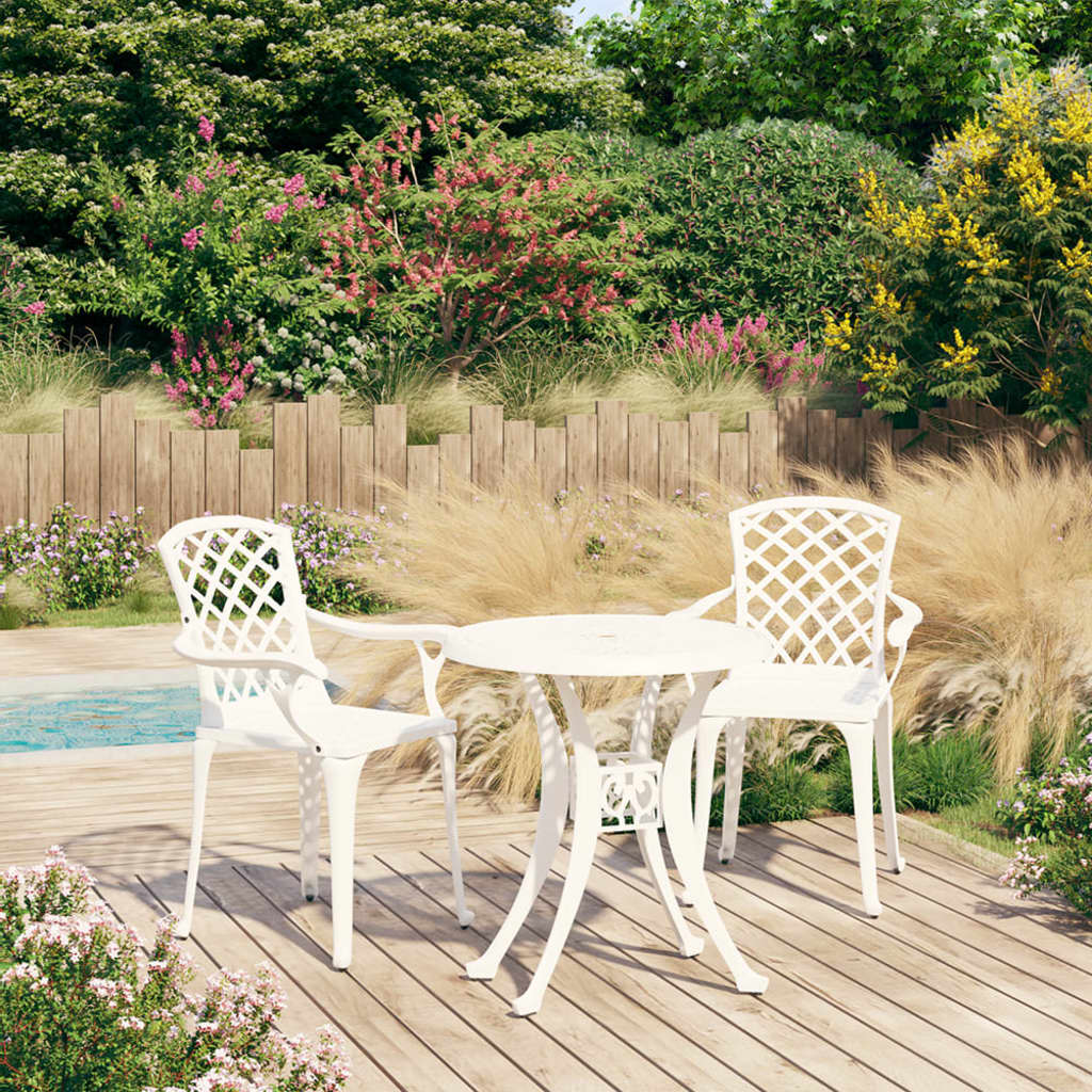 3 Piece Bistro Set Cast Aluminium