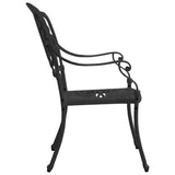 3 Piece Bistro Set Cast Aluminium Black